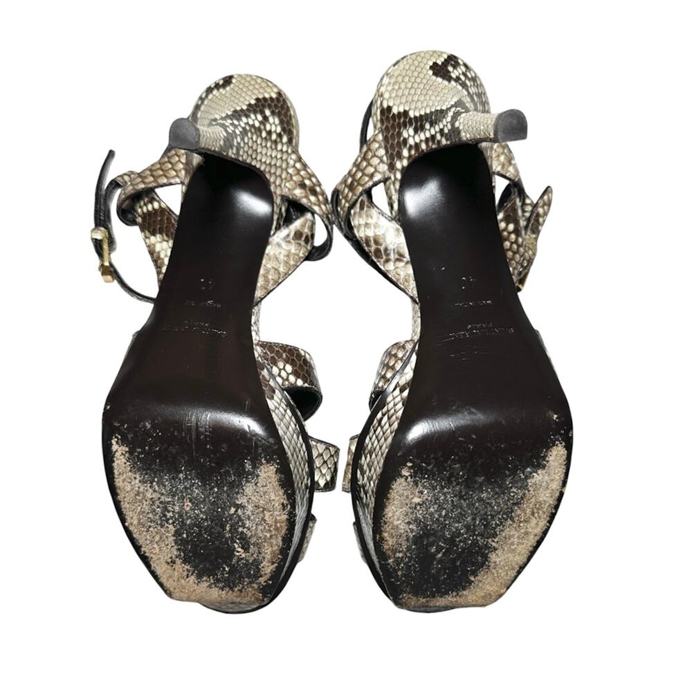 Saint Laurent Tribute 75 Python Platform Ankle St… - image 6